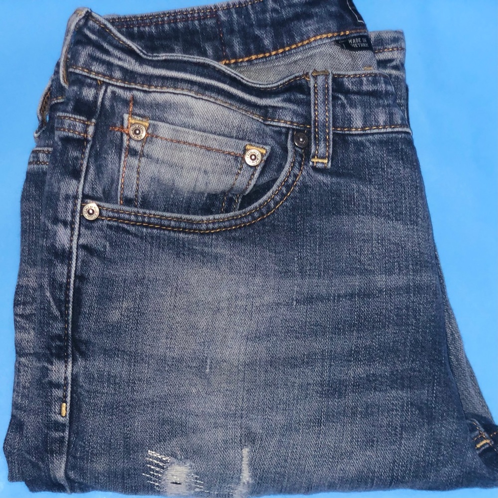 Blue denim jeans from Buckle Remix by Rock Revival